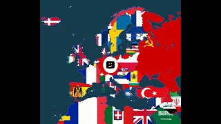 Flag map of Europe in 1939 [Speed Art]