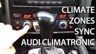 How to activate climate zone sync in Audi Climatronic (A4 A5 A6 A7 A8 Q5 Q7)