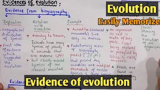 Evidence of evolution | Class 12 Biology