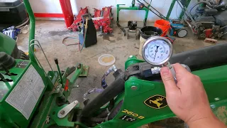 John Deere 260b Backhoe Hydraulic Pressure Test and How the Loader SCV Affects Backhoe Pressure