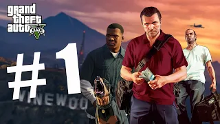 Grand Theft Auto V  (Без комментариев )Часть 1.Начало.Полное прохождение игры.