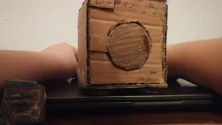 Cardboard washing machine modified and testing