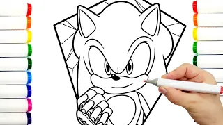 Sonic Team Coloring Pages Sonic The Hedgehog  Teils , Shadow ,Amy Rose, Knuckles draw drawing 46