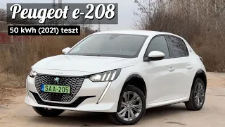 Peugeot e-208 (2021) 50 kWh teszt | Lassan járj, tovább érsz