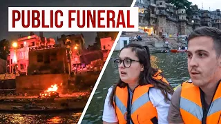 Foreigners Experience India's Public Funerals (Burning Ghats Varanasi)