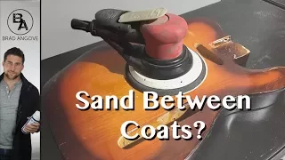 Do you need to sand between coats of paint?