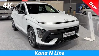 Hyundai Kona N Line 2024 — ПЕРВЫЙ вид в 4K (Экстерьер — Интерьер) Mild Hybrid
