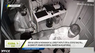 Regional TV News: 6 suspek sa pagnanakaw sa 2 jewelry shops at ATM Ozamiz City, naaresto na