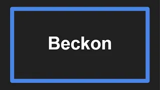 Meaning of Beckon