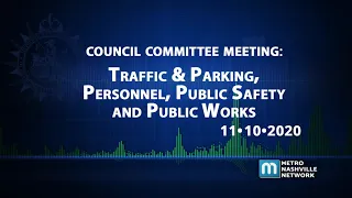 11/10/20 Council Committee Meeting Traffic & Parking, Personnel, Public Safety and Public Works