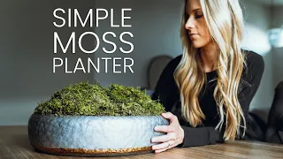 SIMPLE DIY MOSS BOWL | SPRING DINING TABLE DECOR