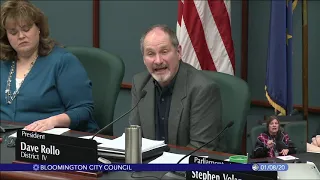 Bloomington City Council. January 8, 2020