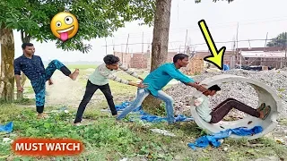 Must Watch New Funny Comedy Videos 2019 😂 😂 - Episode 76 - Desi Funny Vines || Bindas Boys