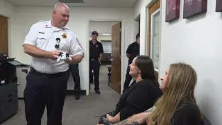 Camden County paramedics reunite with mother after rushing her to hospital, giving birth