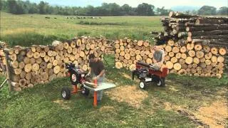 Split Off! DR RapidFire vs. 34-Ton Hydraulic Wood Log Splitter