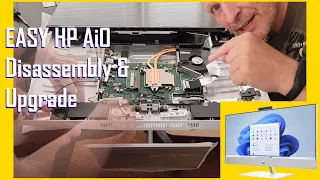 EASY: HP Pavilion All In One Disassembly & Upgrade Memory Drive CPU CA1019