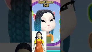 📹 Squid Game Doll Makeover Cosply 🆚️ My Angela 2 #gaming #makeover #cartoon #game #mytalkingangela2