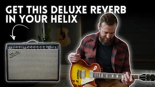 Fender/Alessandro Deluxe Reverb Tone Match Line 6 Patch Demo // Ally DLX (Helix, HX Stomp, POD Go)