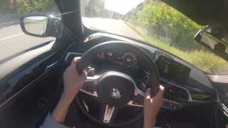 2017 BMW 540i xdrive POV driving