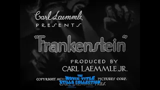 Frankenstein (1931) title sequence