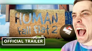 REACT TO Human Fall Flat 2 - Official Reveal Teaser Trailer | MY REACTION