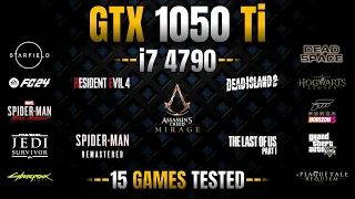 GTX 1050 Ti + i7 4790 | Test in 15 Games | GTX 1050 Ti Gaming