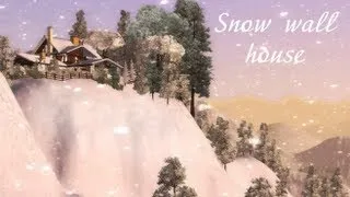 The Sims 3 House Building - Snow wall house