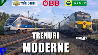 Trenuri OBB Railjet, Regiojet, MAV-Start, Gysev in viteza prin Gyor