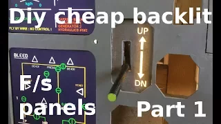 The best and cheapest way to make backlit flight sim panels! (landing gear panel build part 1)