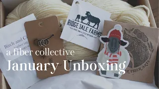 Unboxing A Fiber Collective January 2023 Yarn Subscription Boxes