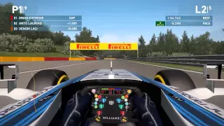 F1 2014 Belgium Online Tunngle 5 laps   My best ever race in SPA