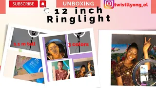 UNBOXING 12INCH RINGLIGHT|SETUP&REVIEW✨🤩 #unboxingringlight #unboxing #viral @Goldsworldd