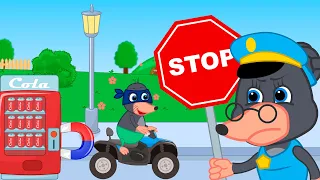 Benny Mole em Español - Un Policía Atrapa a Un Ladrón Dibujos animados para niños