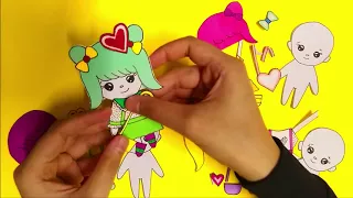 (PAPER DIY) HOW TO MAKE TOCA BOCA INSPIRED DOLL BOOK/ KAWAII DRESS EDITION