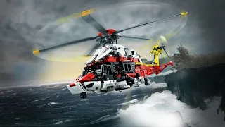 Lego Technic 42145 Airbus H175 Rescue Helicopter animation/ speed build