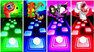 Extra Slide vs Traffic Lights Head vs Siren Head vs Toilet Monster I Tiles Hop EDM Rush Games