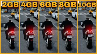 GTA 4 RAM COMPARISON 2GB VS 4GB VS 6GB VS 8GB VS 10GB