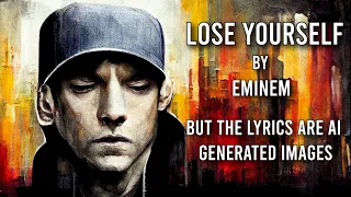 Lose Yourself - But the lyrics are AI generated images