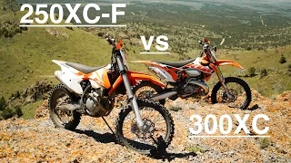 KTM 250XC-F Compared to KTM 300XC - Episode 133