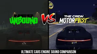 THE CREW MOTORFEST VS NFS UNBOUND | ULTIMATE CARS SOUND COMPARISON | WHICH GAME IS REALISTIC ONE ? |