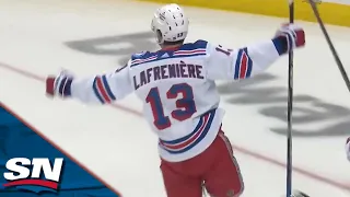 Alexis Lafreniere Fires a Dart For His First Career Playoff Goal
