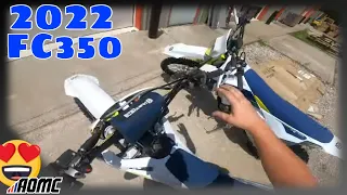 2022 Husqvarna FC350 | First Break In Ride (4K)