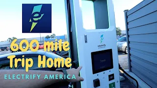 600 Mile Drive on Electrify America Chargers