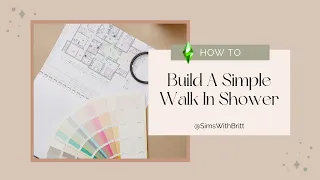 Simple Walk In Shower Tutorial - Sims 4 No Cc #shorts #sims4 #thesims