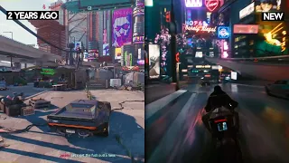 Cyberpunk 2077 Old & New Driving Gameplay!