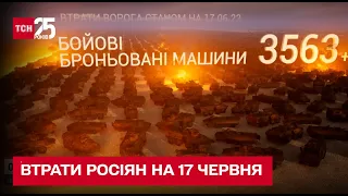 Втрати росіян станом на 17 червня