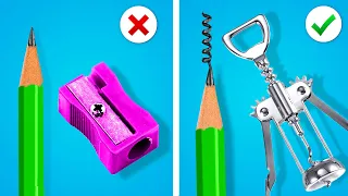 FUN AND GENIUS SCHOOL SUPPLY IDEAS! Rainbow School Supplies & Life Hacks by Crafty Panda How