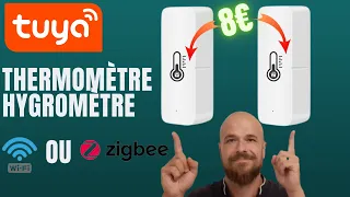 THERMOMETRE HYGROMETRE Tuya WIFI ou ZIGBEE pas cher ! ça vaut le coup ?