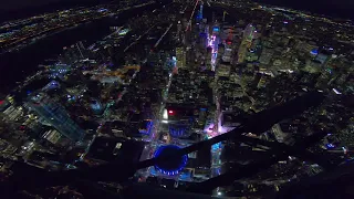 New York City Helicopter Flight at Night