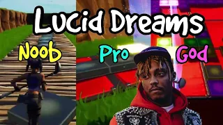 Juice WRLD - Lucid Dreams Noob vs Pro vs God (Fortnite Music Blocks)